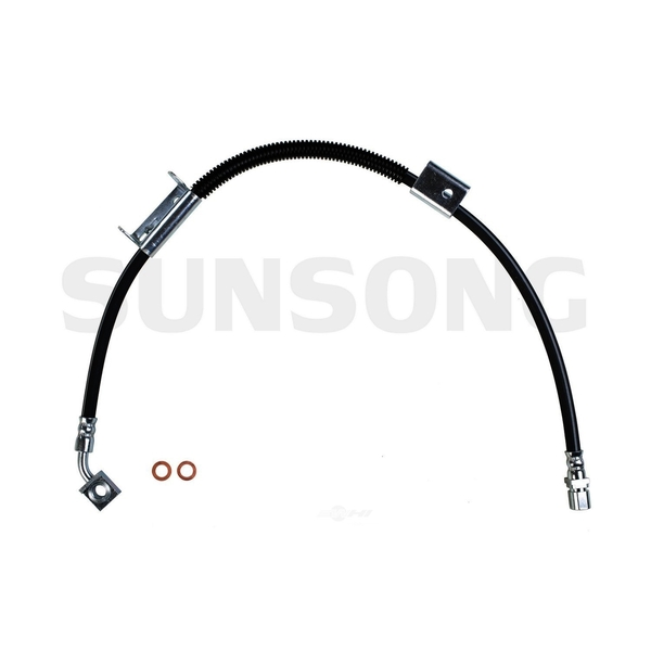 Sunsong Brake Hydraulic Hose - Front Left, 2204692 2204692