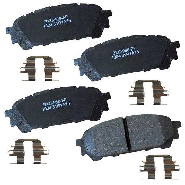 Stop By Bendix STOP Ceramic Disc Brake Pad - Rear, SBC1004 SBC1004