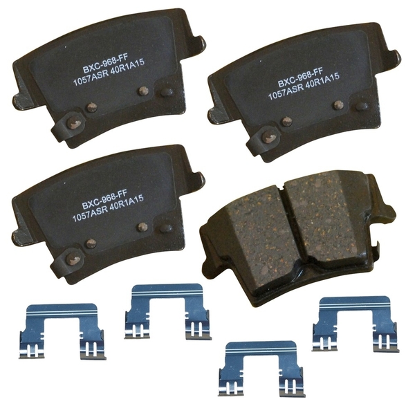 Stop By Bendix STOP Ceramic Disc Brake Pad - Rear, SBC1057ASR SBC1057ASR