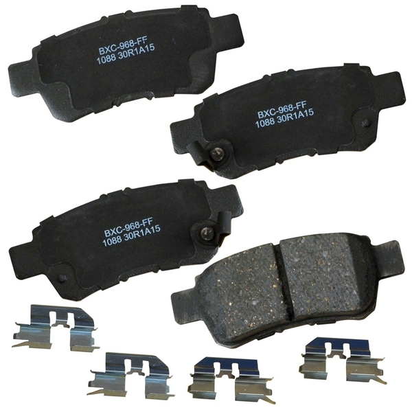 Stop By Bendix STOP Ceramic Disc Brake Pad - Rear, SBC1088 SBC1088