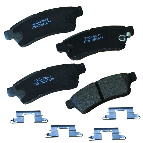 Stop By Bendix STOP Ceramic Disc Brake Pad - Rear, SBC1100 SBC1100