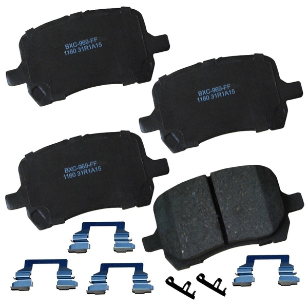 Stop By Bendix STOP Ceramic Disc Brake Pad - Front, SBC1160 SBC1160