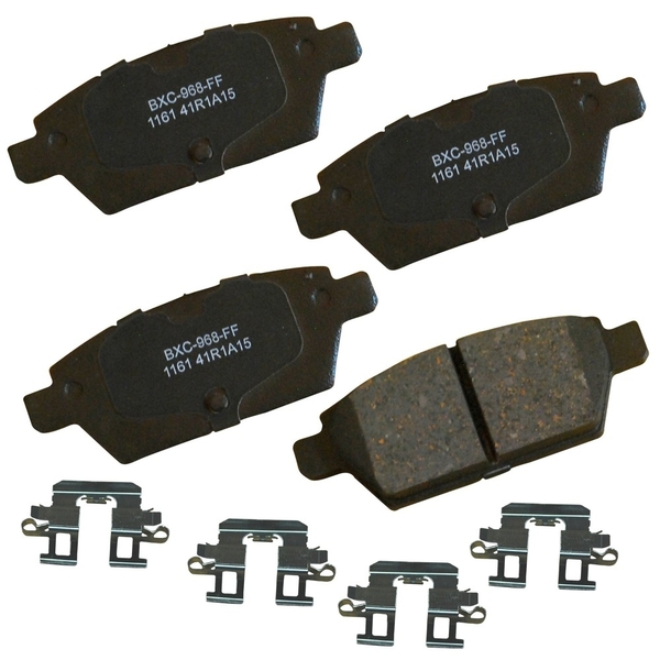 Stop By Bendix STOP Ceramic Disc Brake Pad - Rear, SBC1161 SBC1161