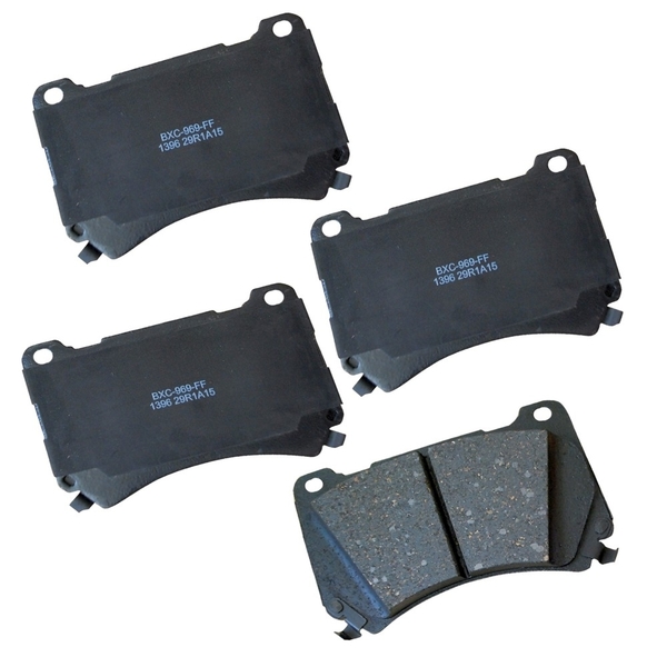 Stop By Bendix STOP Ceramic Disc Brake Pad - Front, SBC1396 SBC1396