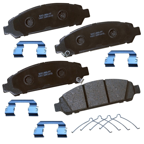 Stop By Bendix STOP Ceramic Disc Brake Pad - Front, SBC1401 SBC1401