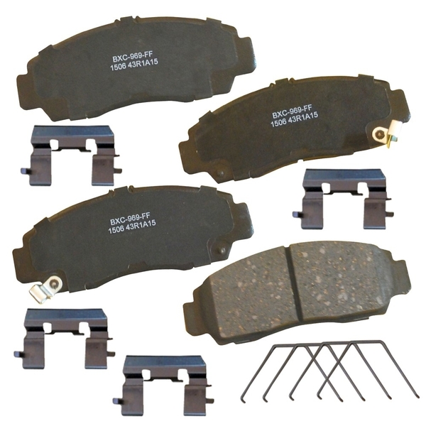 Stop By Bendix STOP Ceramic Disc Brake Pad - Front, SBC1506 SBC1506