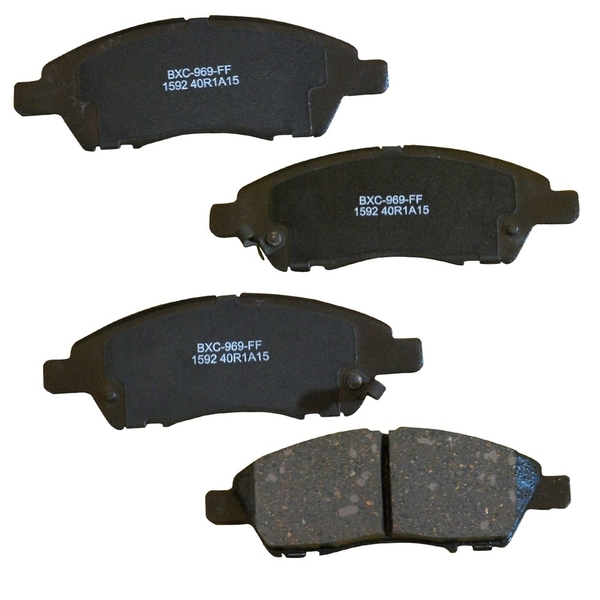 Stop By Bendix STOP Ceramic Disc Brake Pad - Front, SBC1592 SBC1592
