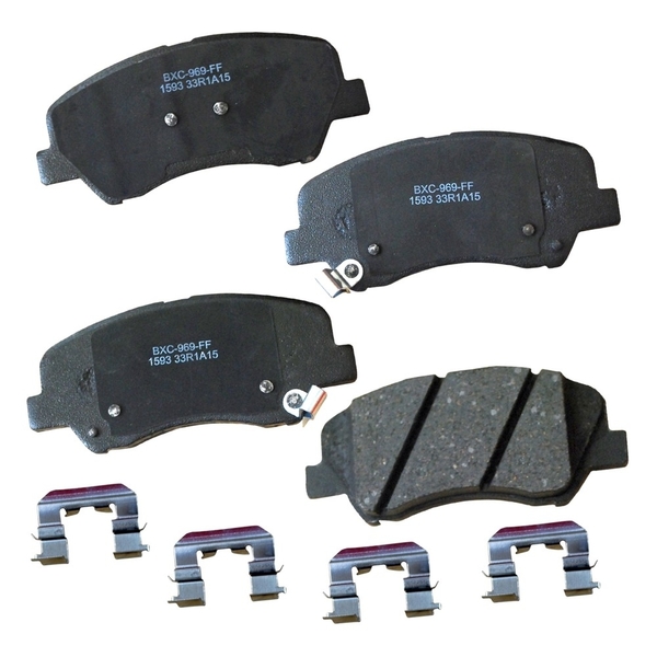 Stop By Bendix STOP Ceramic Disc Brake Pad - Front, SBC1593 SBC1593