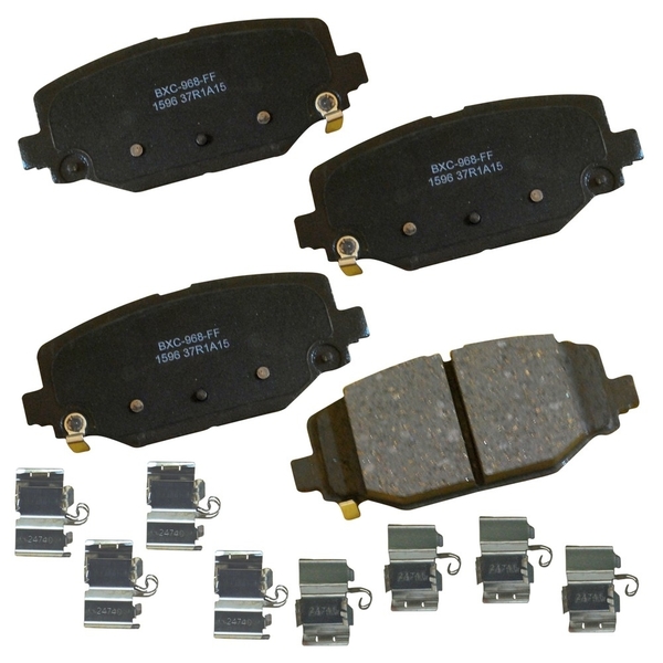 Stop By Bendix STOP Ceramic Disc Brake Pad - Rear, SBC1596 SBC1596