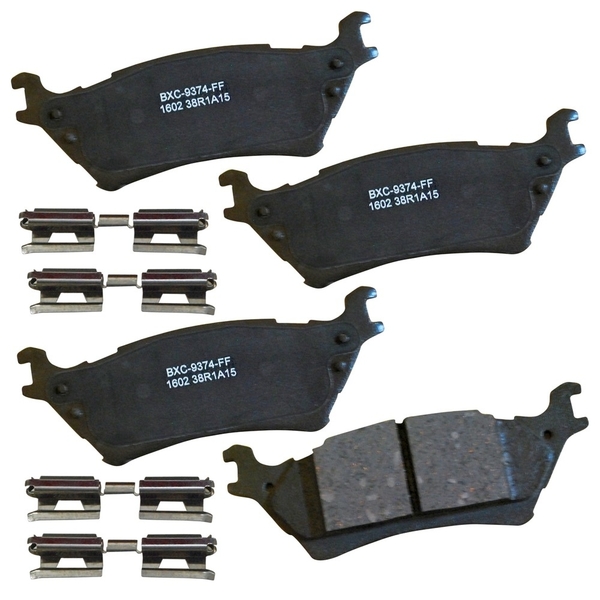 Stop By Bendix STOP Ceramic Disc Brake Pad - Rear, SBC1602 SBC1602