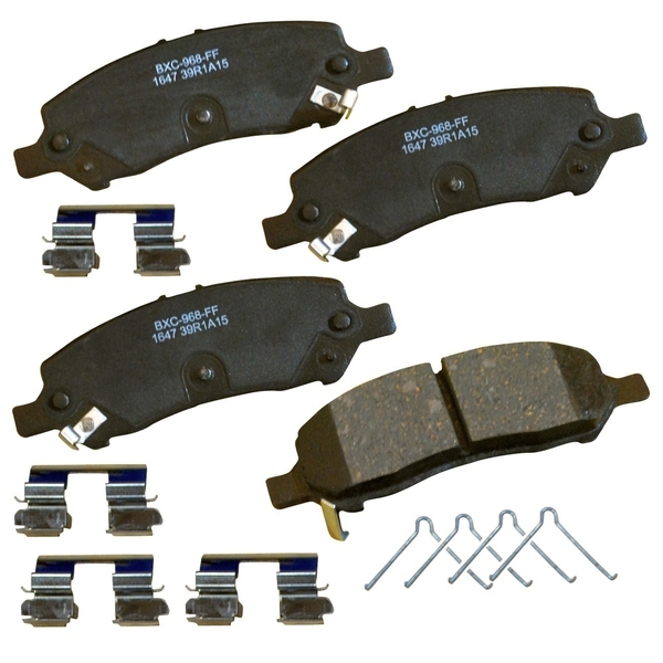 Stop By Bendix STOP Ceramic Disc Brake Pad - Rear, SBC1647 SBC1647