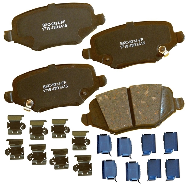 Stop By Bendix STOP Ceramic Disc Brake Pad - Rear, SBC1719 SBC1719