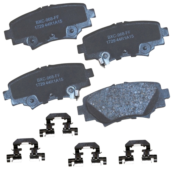 Stop By Bendix STOP Ceramic Disc Brake Pad - Rear, SBC1729 SBC1729