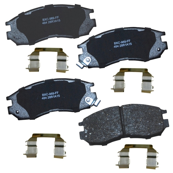 Stop By Bendix STOP Ceramic Disc Brake Pad - Front, SBC484 SBC484