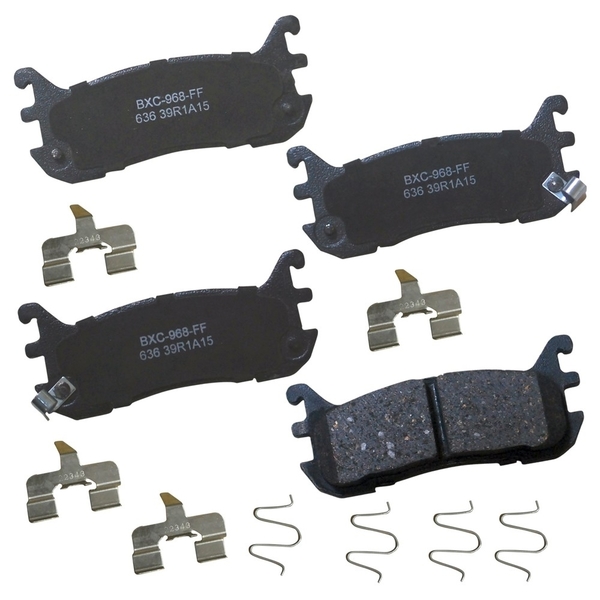 Stop By Bendix STOP Ceramic Disc Brake Pad - Rear, SBC636 SBC636