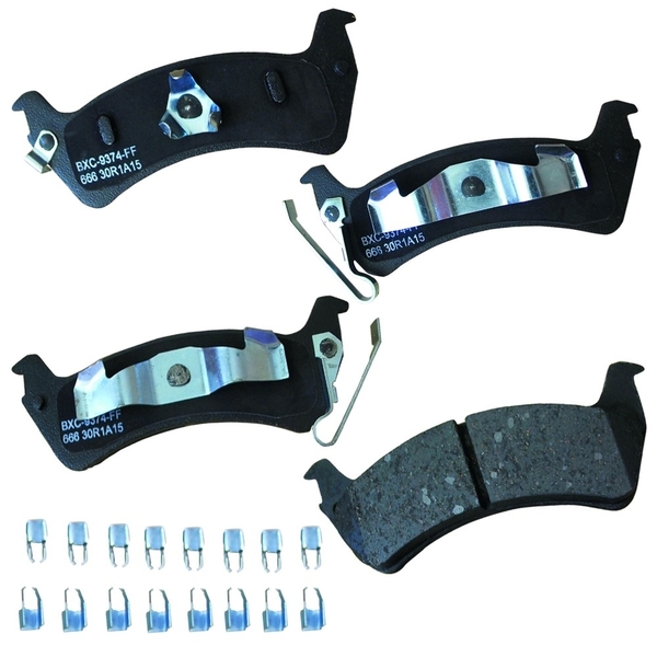 Stop By Bendix STOP Ceramic Disc Brake Pad - Rear, SBC666 SBC666