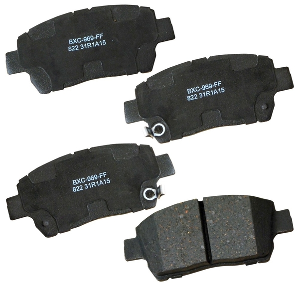 Stop By Bendix STOP Ceramic Disc Brake Pad - Front, SBC822 SBC822