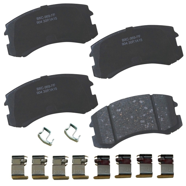 Stop By Bendix STOP Ceramic Disc Brake Pad - Front, SBC904 SBC904