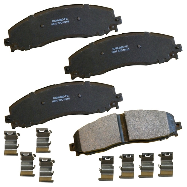 Stop By Bendix Stop Semi-Metallic Disc Brake Pad - Rear, SBM1691 SBM1691