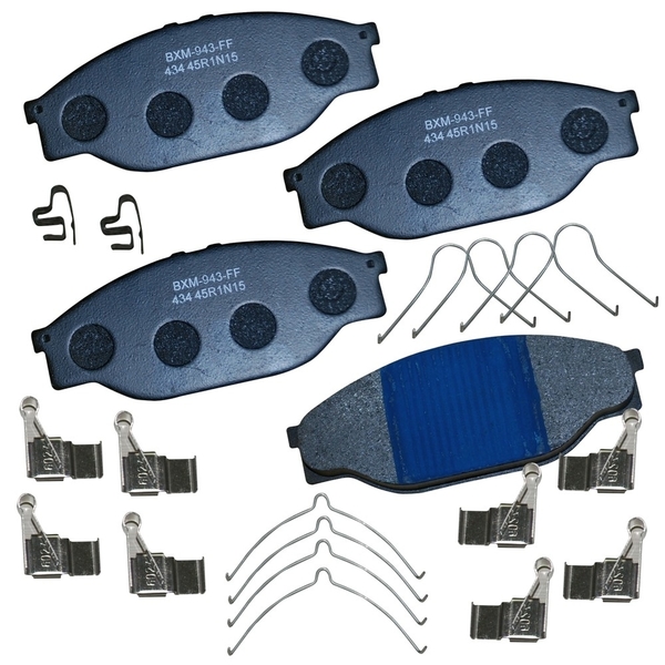 Stop By Bendix Stop Semi-Metallic Disc Brake Pad - Front, SBM434 SBM434