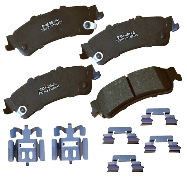 Stop By Bendix Stop Semi-Metallic Disc Brake Pad - Rear, SBM792HD SBM792HD