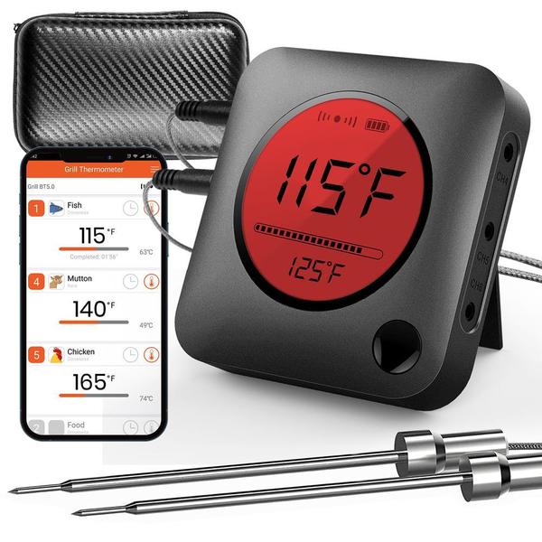 NutriChef Smart Wireless Grill Thermometer: Works Well