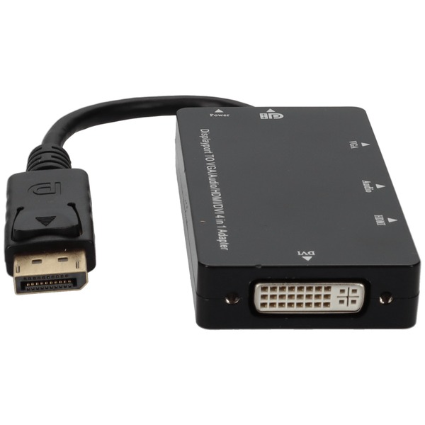 HDMI to VGA and audio adapter cable, single port, black (A-HDMI