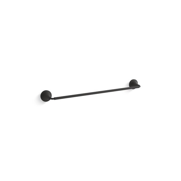 Black Matte 24 in. Towel Bar