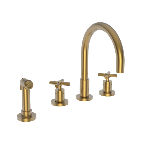 Newport Brass Kitchen Faucet With Side Spray in Satin Bronze (Pvd) 9911/10