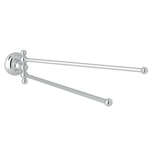 ROHL Wall Mount Double Robe Hook - Polished Chrome