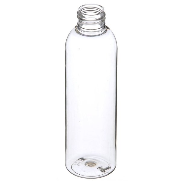 8 oz Clear PET Plastic Cylinder Bottle 24-410 Neck Finish