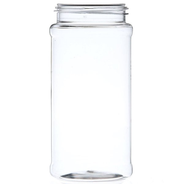 16 ounce Tall Clear Screw Top Jars, Plastic Containers