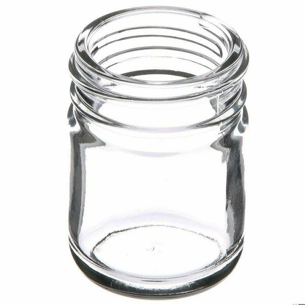 Tricorbraun 1 Oz Glass Jar, Round, Clear, 38-400 Gpi Finish Straight Sided Slim Cream 011382