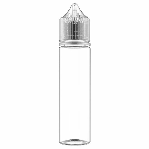 Tricorbraun 60 Ml Pet Cylinder Clear, Round, Special , Nozzle, Natural Crc/Te Cap With Breakaway Band 137657