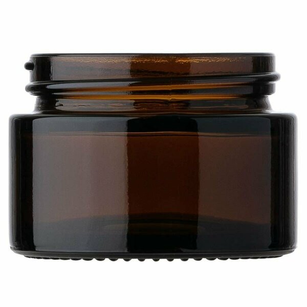 Tricorbraun 1 Oz Glass Jar, Round, Amber, 48-400 141606
