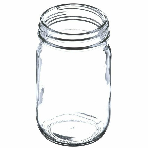 Tricorbraun 4 Oz Glass Jar, Round, Flint, 48-400 Gpi Finish Economy 011729
