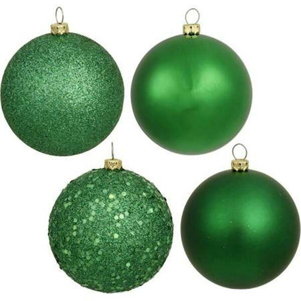 LOCHAS 4 Pcs Large Christmas Ornaments Balls 10 Inch Outdoor
