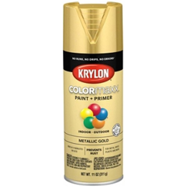 Krylon K05593007 COLORmaxx Spray Paint and Primer for Indoor/Outdoor Use,  Metallic Rose Gold 