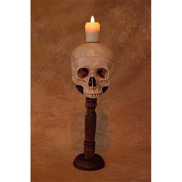 Human Skull Candle