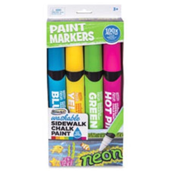 Roomfactory RoseArt Washable Sidewalk Chalk Paint Markers; Assorted  RO812616