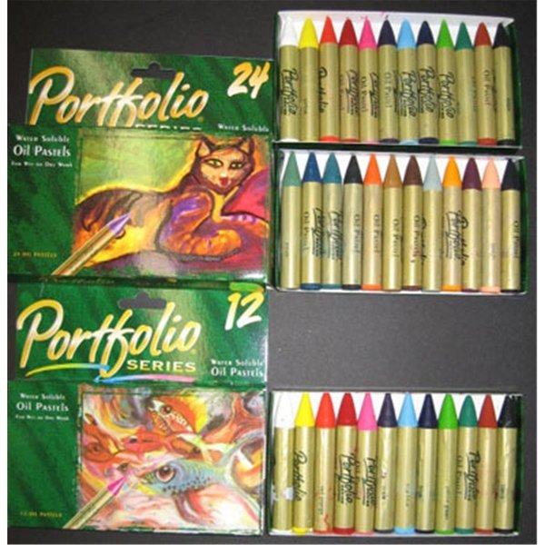 Crayola Portfolio Oil Pastels Water-Soluble Pastel - 24 Piece Set