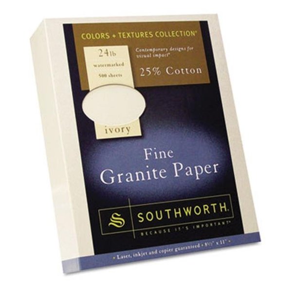 Southworth Parchment Paper, Ivory, 24 lbs, 8.5 x 11 - 500 sheets