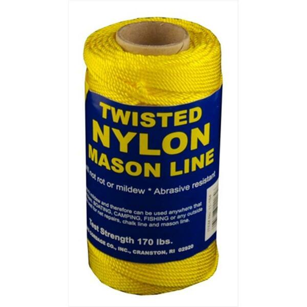 t.w . Evans Cordage 11-184 Number-18 Twisted Nylon Mason Line, 275-Feet, Yellow