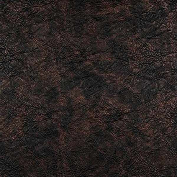 Dark Brown, Metallic Leather Grain Upholstery Faux Leather By The Yard