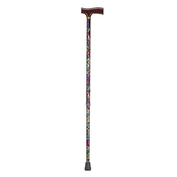 Mabis Adjustable Folding Cane with Derby Handle - Just Walkers