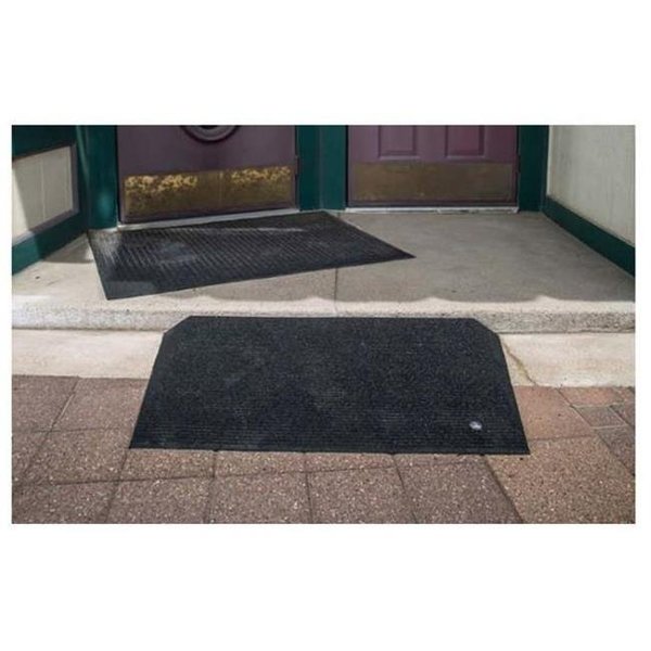 EZ - ACCESS TRANSITIONS Angled Entry Mat 1.5 inch :: ADA approved rubber  thresold mat