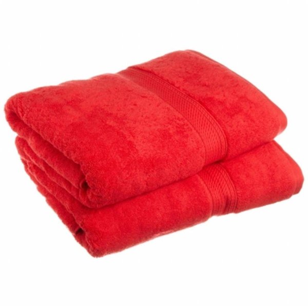 Superior 900GSM Egyptian Cotton 2-Piece Bath Towel Set Red 900GSM BATH RD