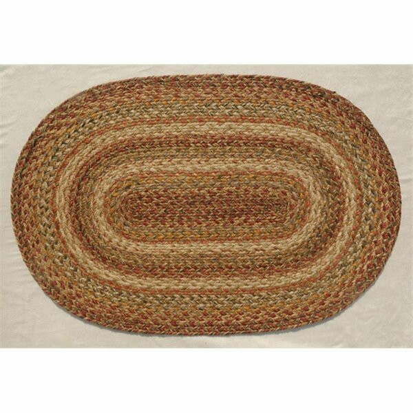 Homespice Decor 20 x 30 Oval Cider Barn Jute Braided Rug