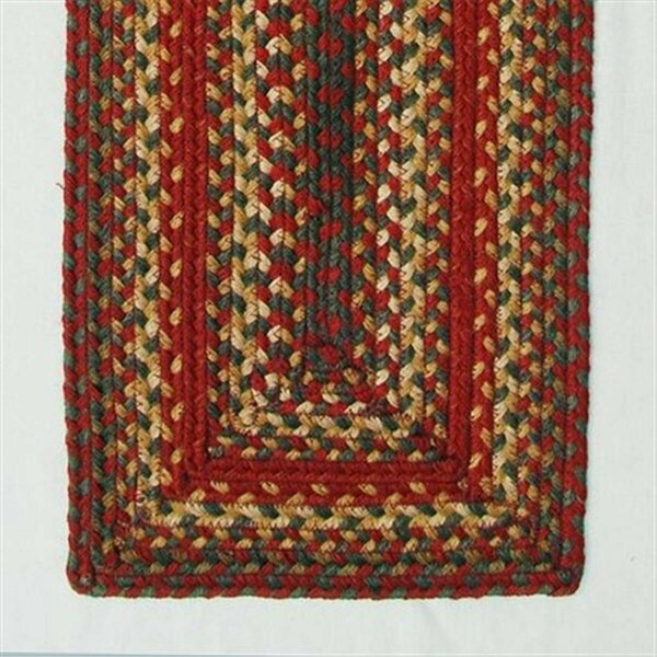 Homespice Decor Cider Barn Red Braided - 20 X 30 Oval Area Rug Area Rugs