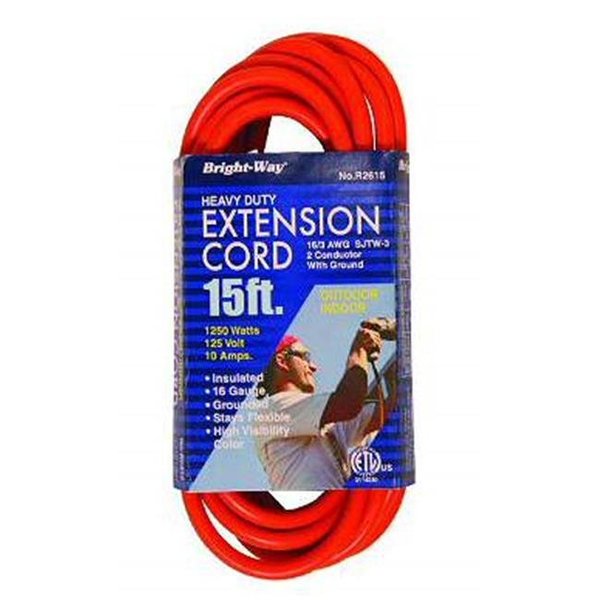 Faucet-Queens Inc Faucet Queen R2615 ORG 15 Ft. Outdoor Extension Cord -  Pack Of 2 R2615 ORG